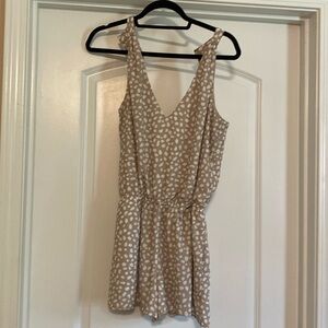 Pink lily spotted romper